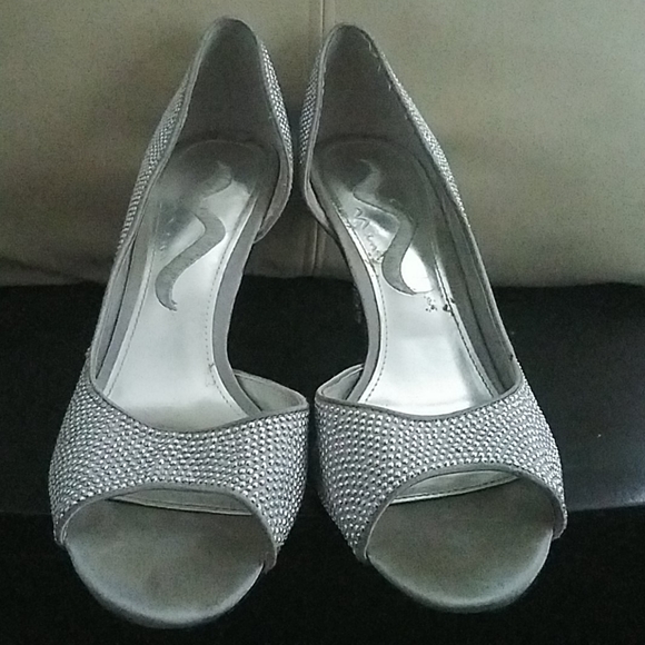Fun Silver Studded Party Heels - Picture 4 of 5